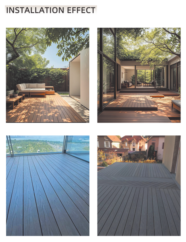 Old Mike Decor - Double-Sided & Two-Color Outdoor WPC Decking Installation Effect